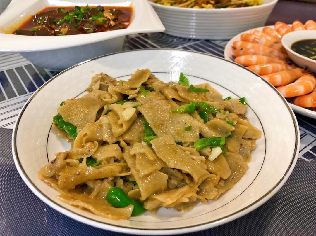豆饼皮炒青菜