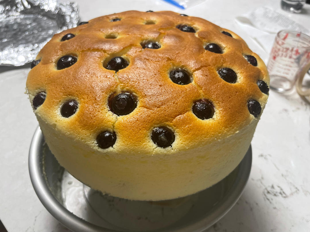 比戚风还好吃的蓝莓酸奶蛋糕