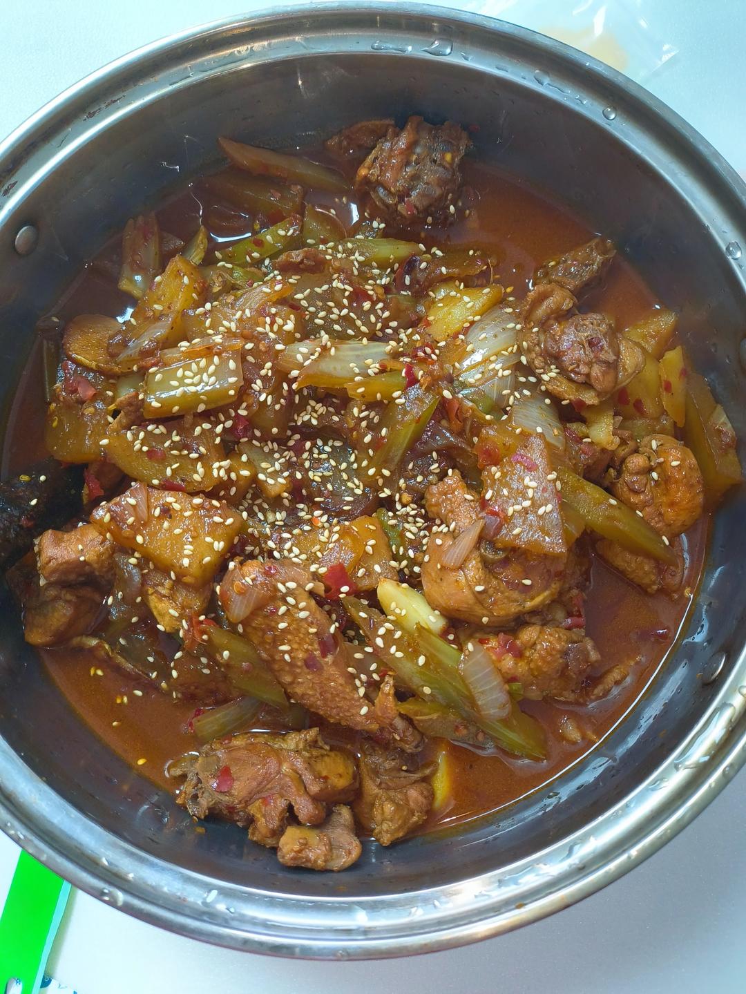 比店里好吃的重庆鸡公煲！