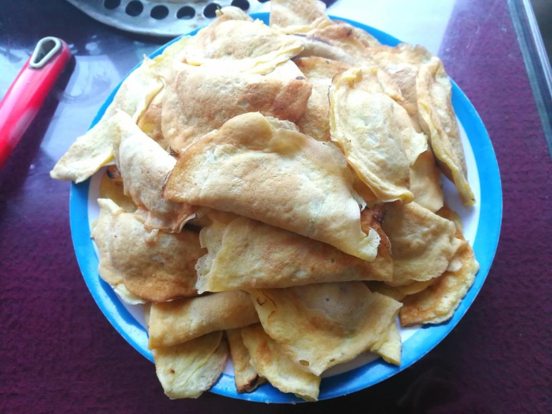 肉末蛋饺
