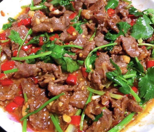 香菜牛肉的做法