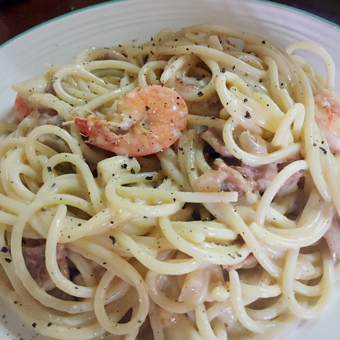 超简单的奶汁培根意面Carbonara