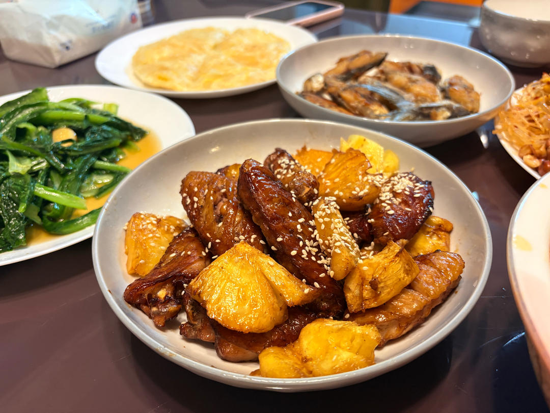 空气炸锅版菠萝鸡翅