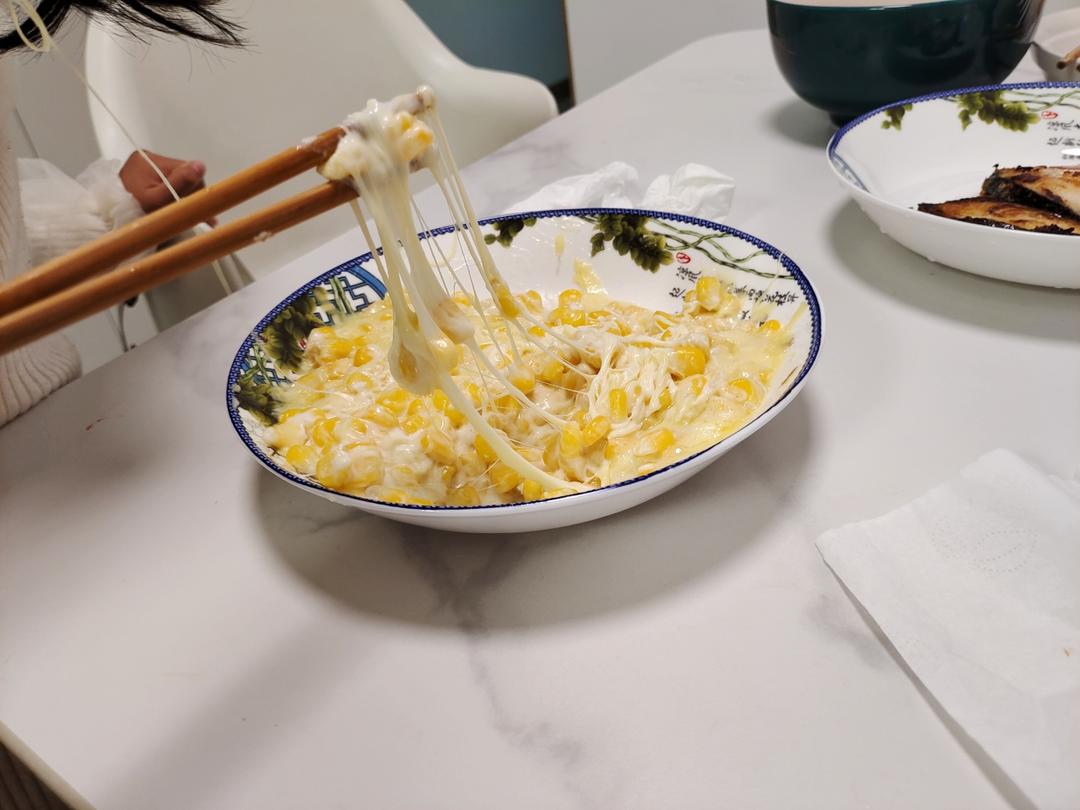 芝士玉米粒（微波炉版，超简单）