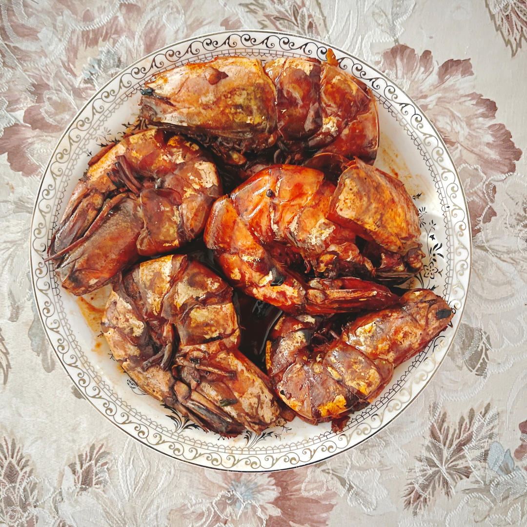 干烧大虾（黑虎虾）