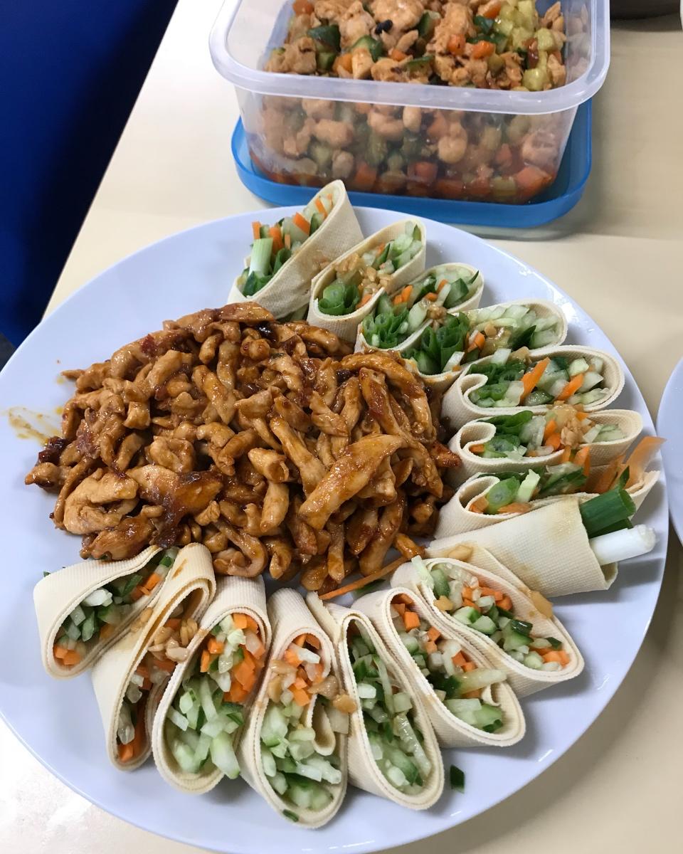 京酱肉丝之造型摆盘