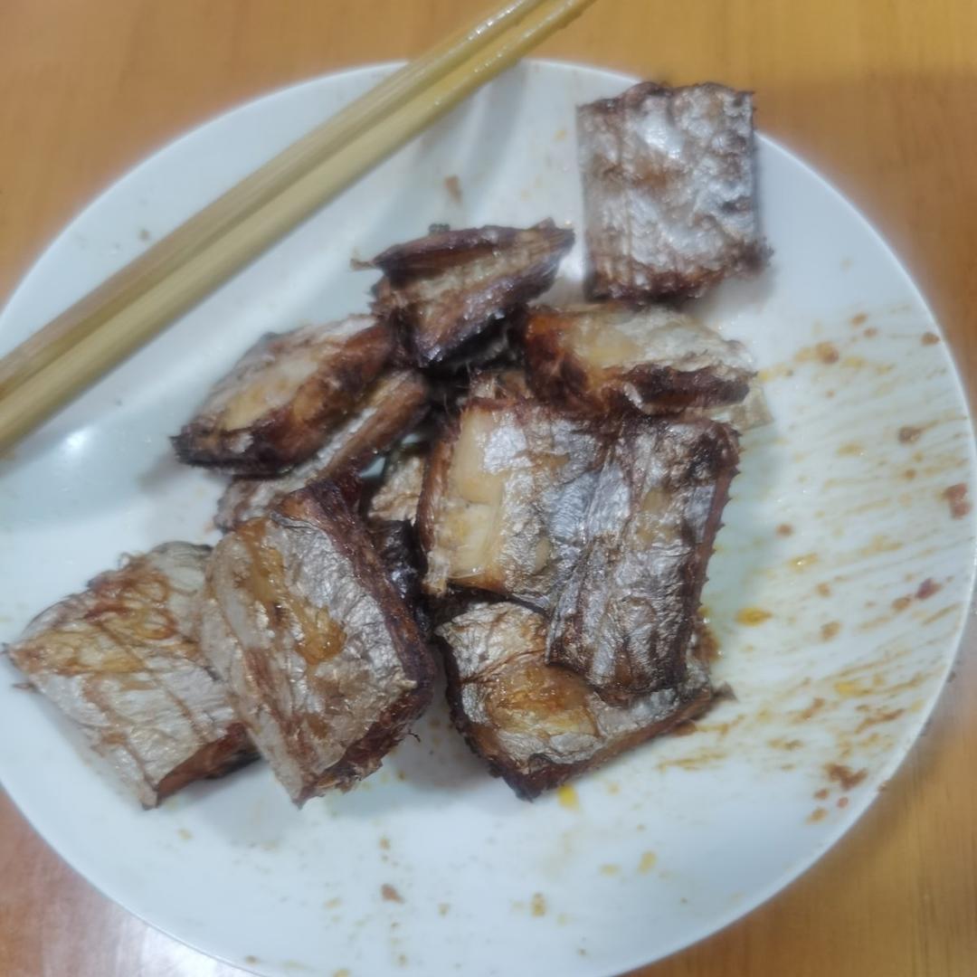 空气炸锅香煎嫩带鱼少油版