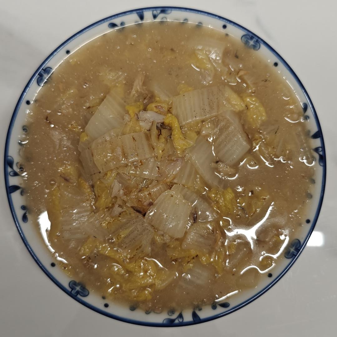醋溜白菜带鱼羹