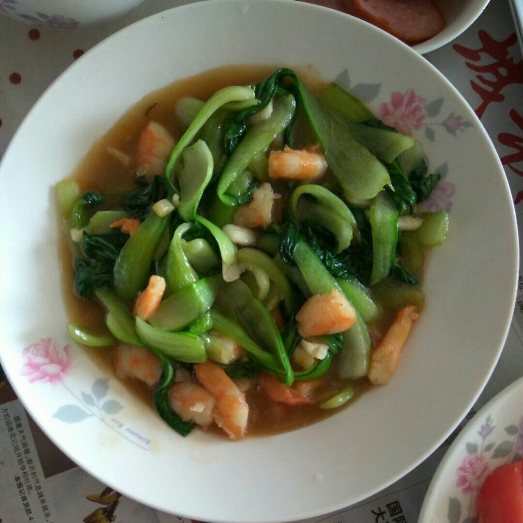虾仁油菜