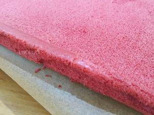 烫面红丝绒蛋糕卷-超详细步骤完美毛巾面的做法 步骤12