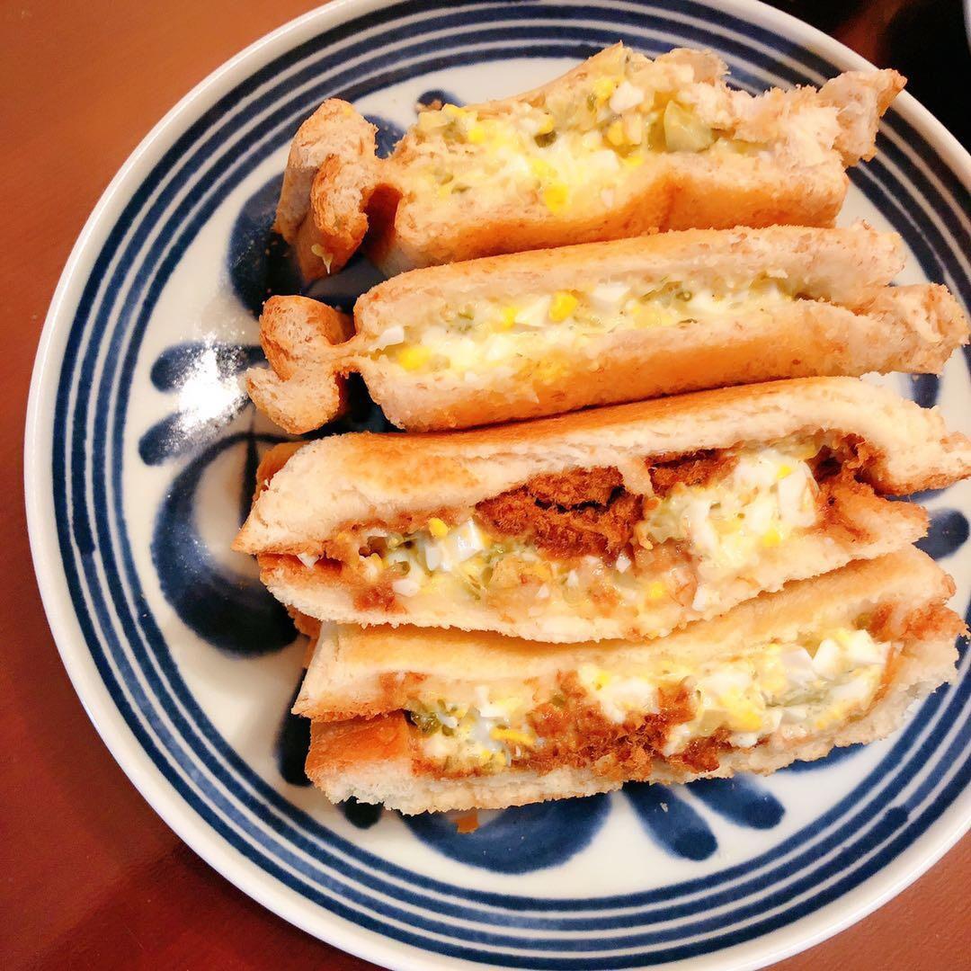 淡雅清新的鸡蛋沙拉三明治