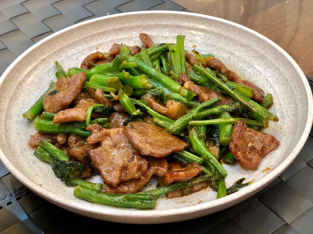 芥兰炒牛肉