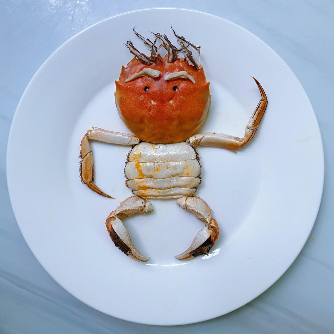 清蒸大闸蟹/大闸蟹摆盘的做法