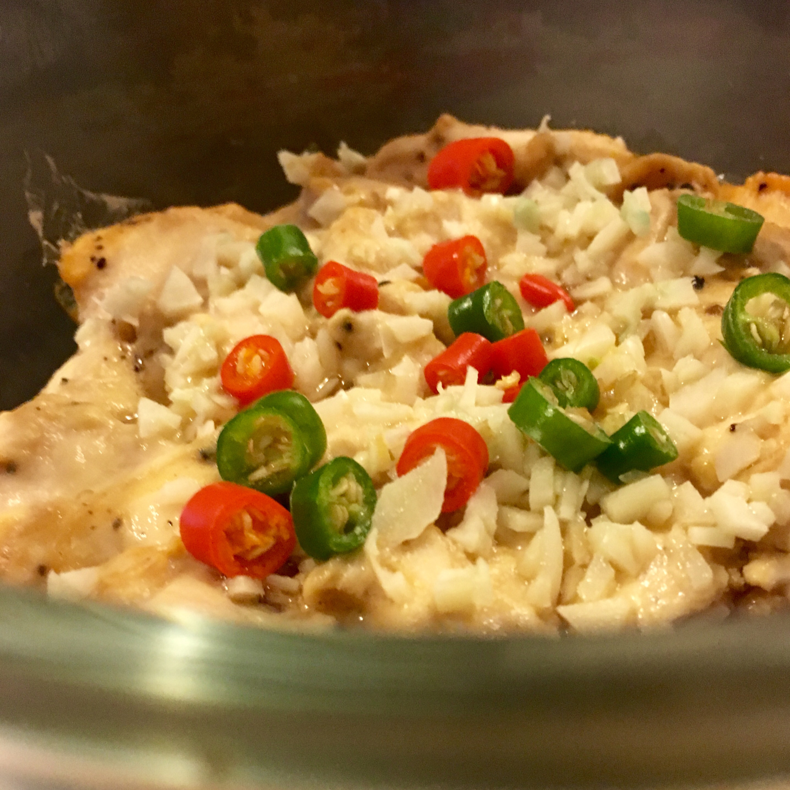 蒜蓉蒸鸡胸（鸡腿）