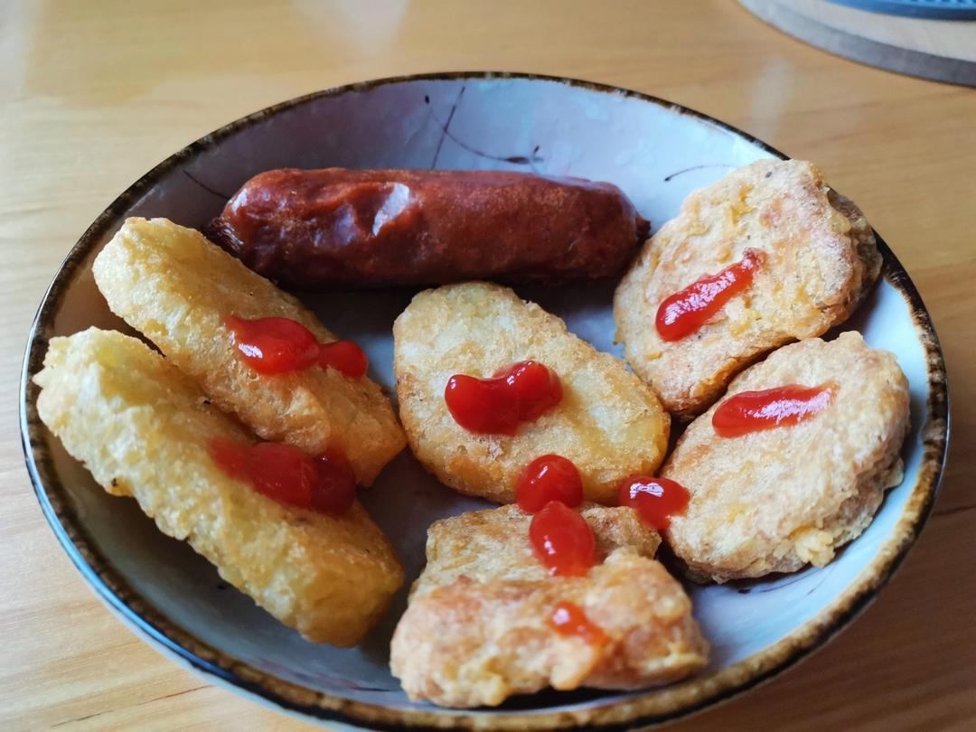 空气炸锅烤薯饼