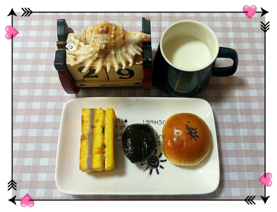 孩子学生上学早餐打卡进行中(第二贴）🍛🥛～