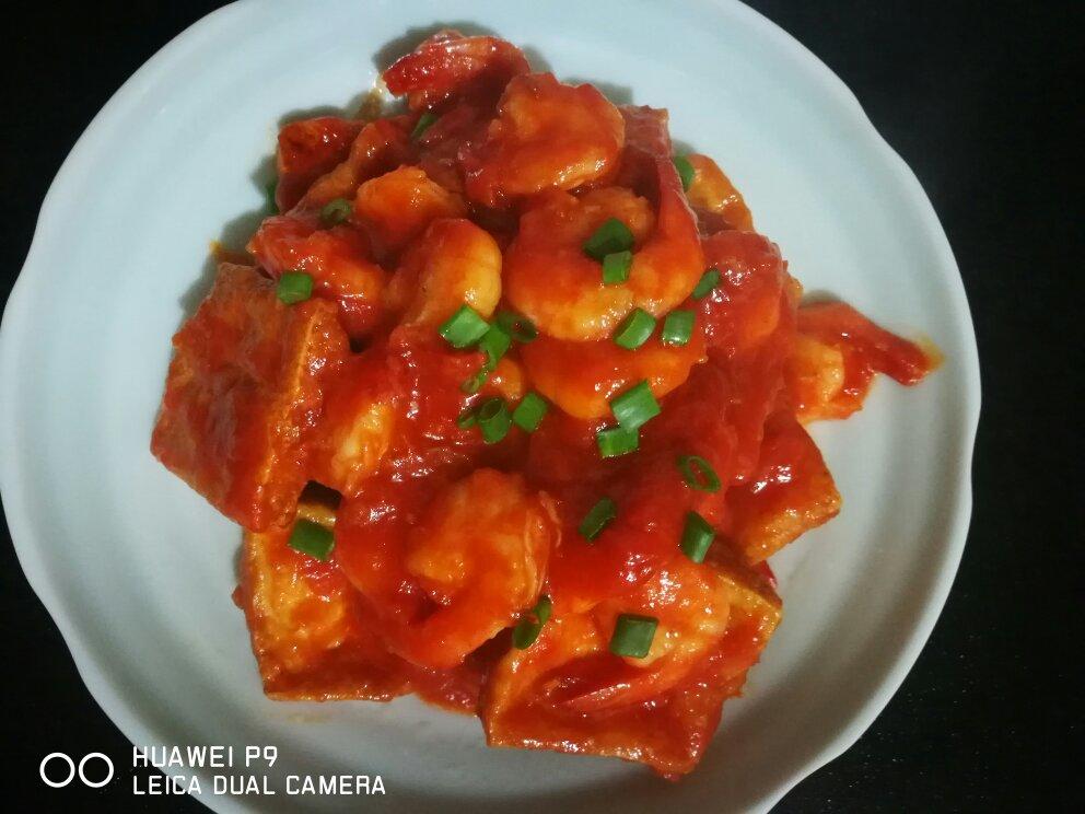 鲜虾番茄豆腐
