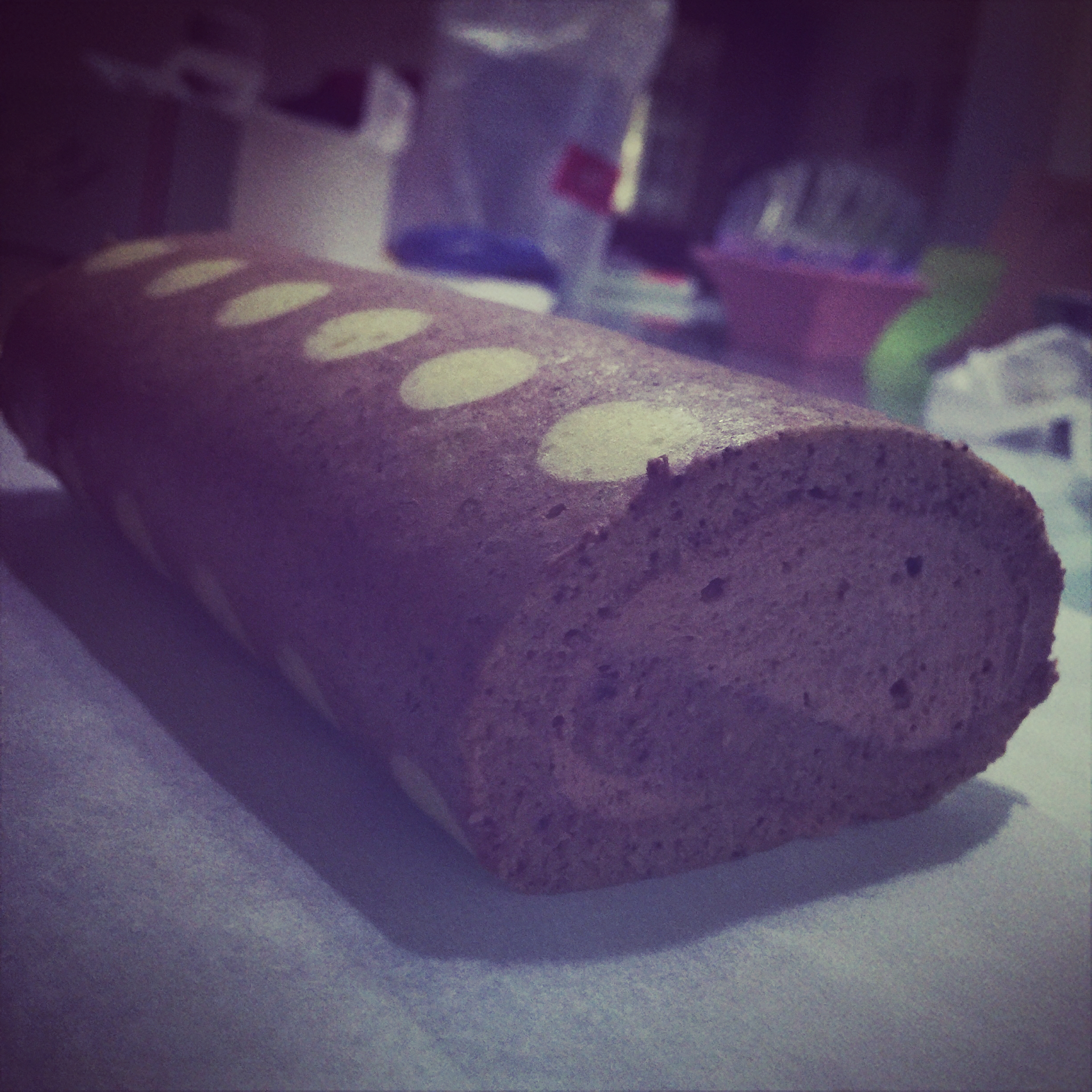 波点巧克力蛋糕卷