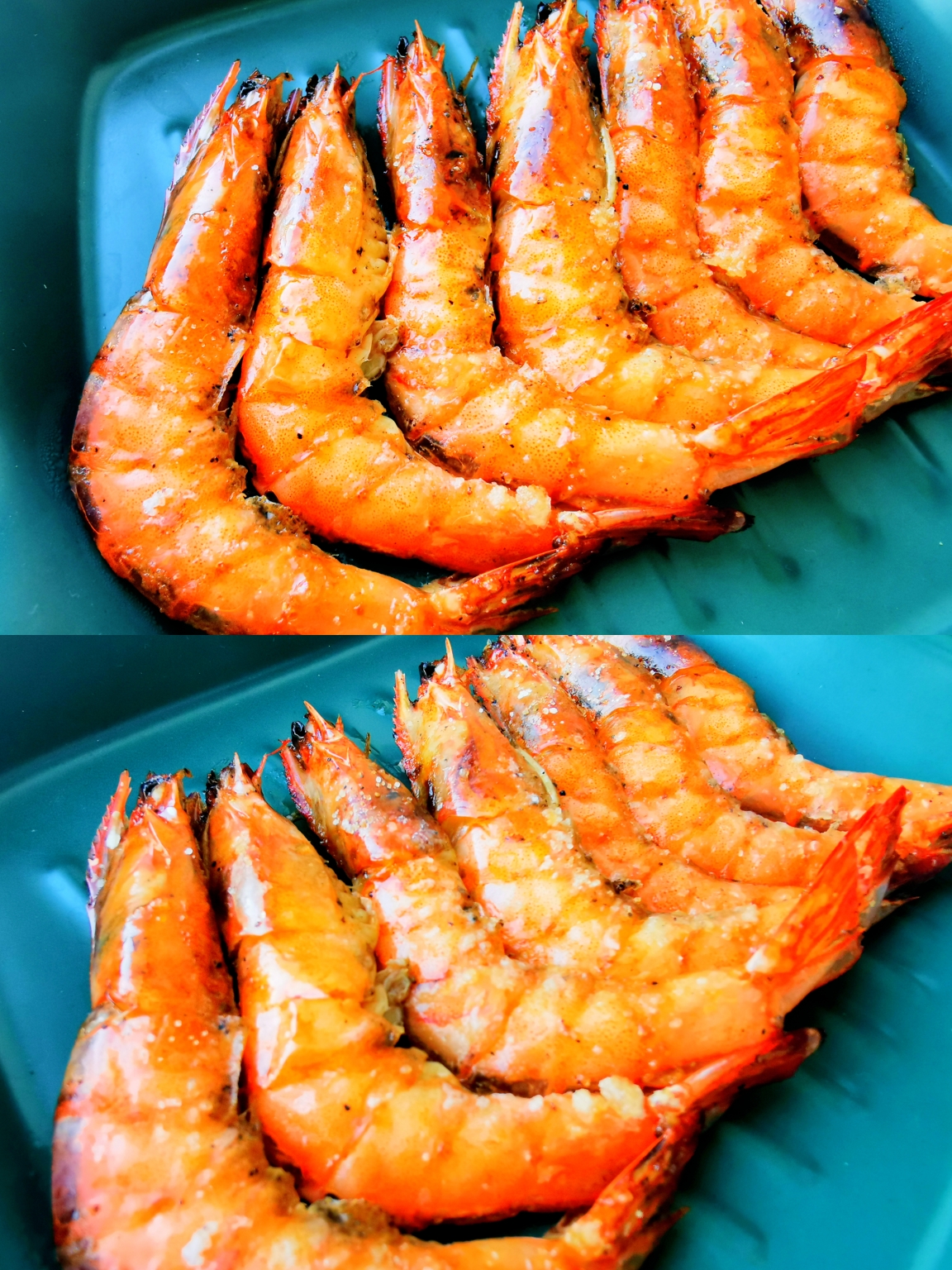 ❗解馋食谱❗不出门也能吃美食——椒盐烤虾🦐(烤箱版)的做法