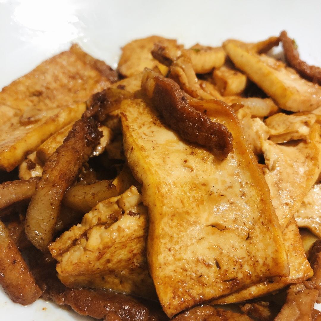 焖煎豆腐