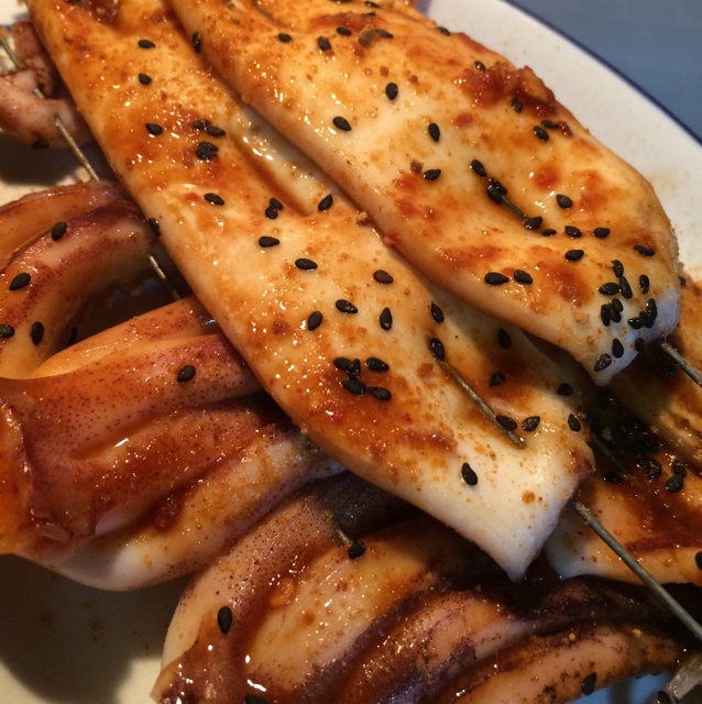 艾米妈妈小厨房做的酱汁烤鱿鱼