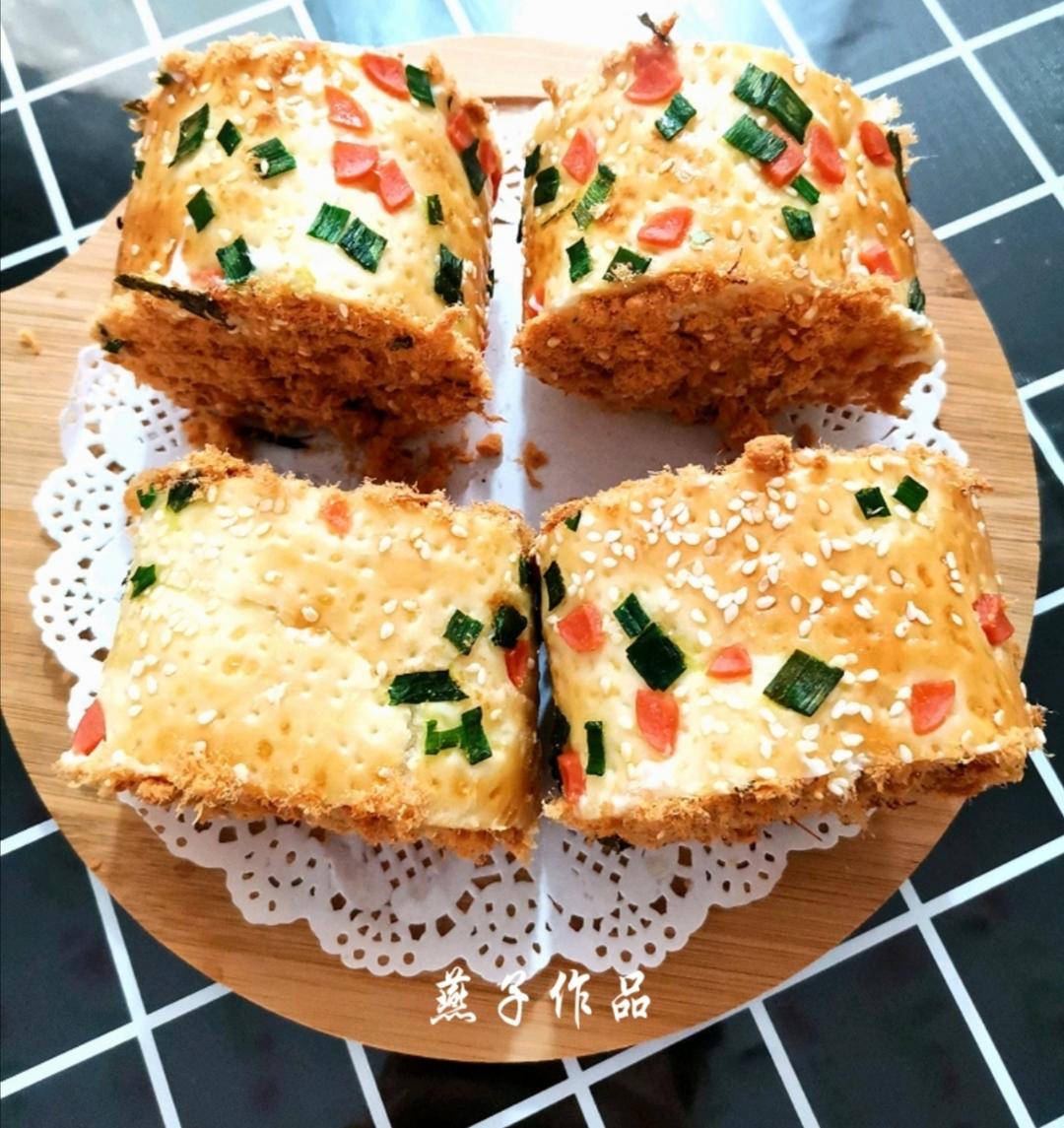 超好吃咸甜肉松面包卷