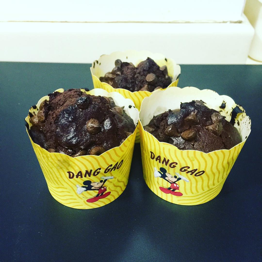 超简单的星巴克巧克力麦芬~~更新啦~无需打发