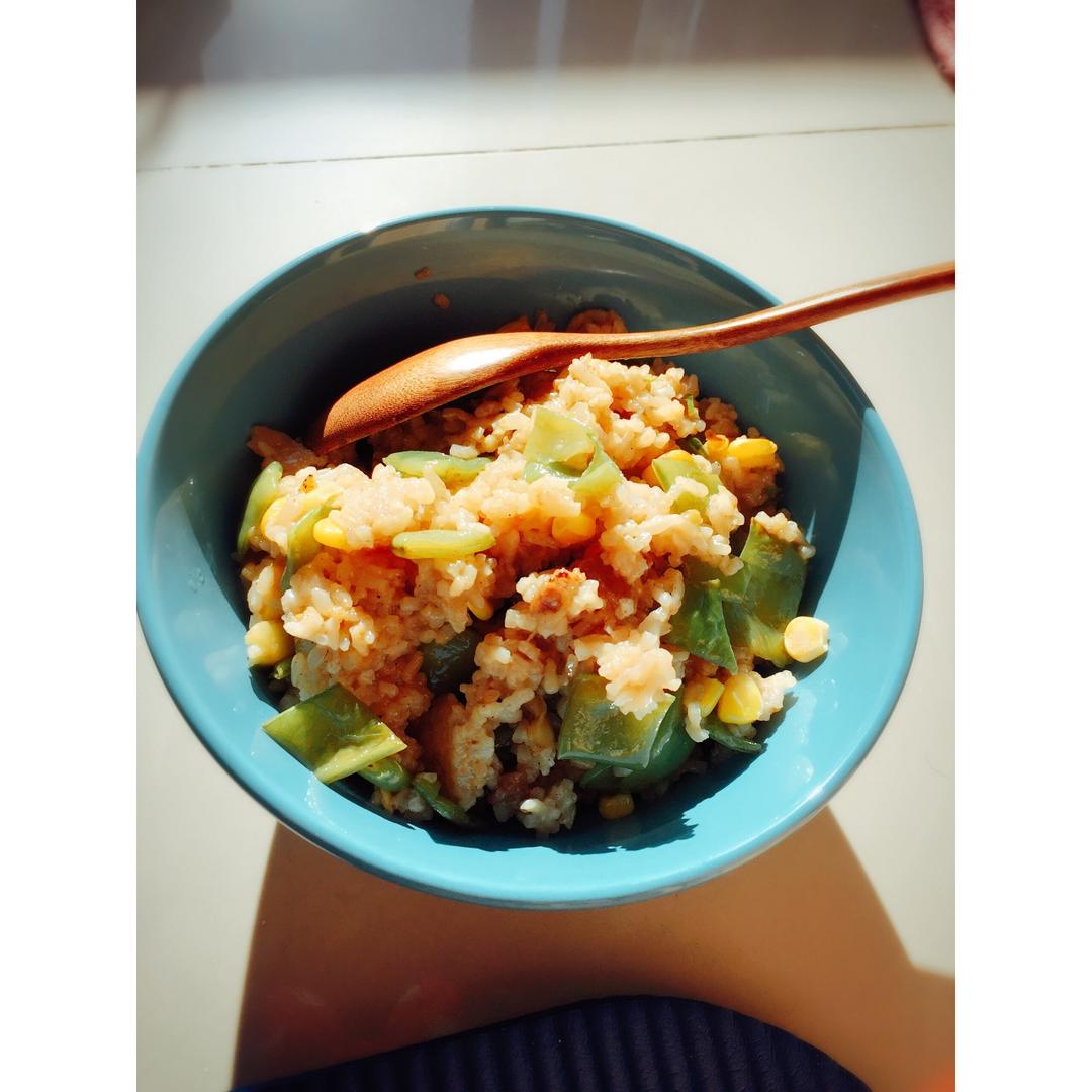 四季豆油饭