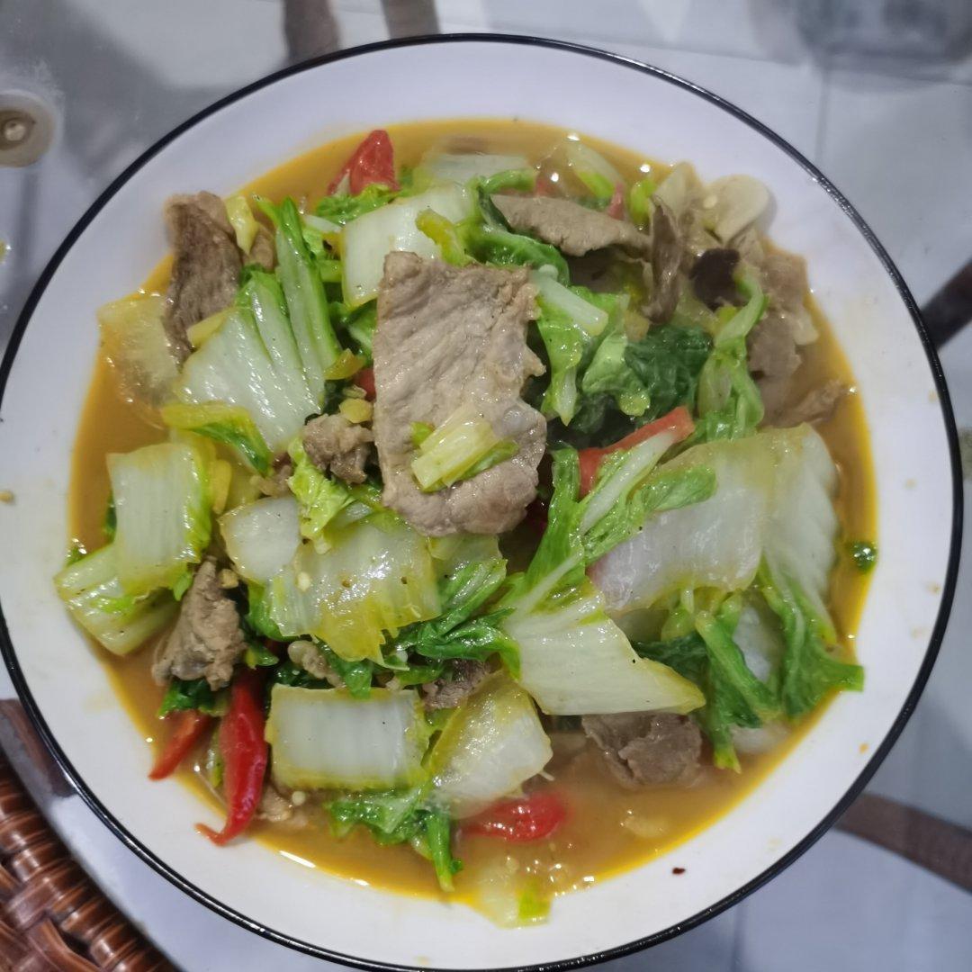 大白菜炒肉片