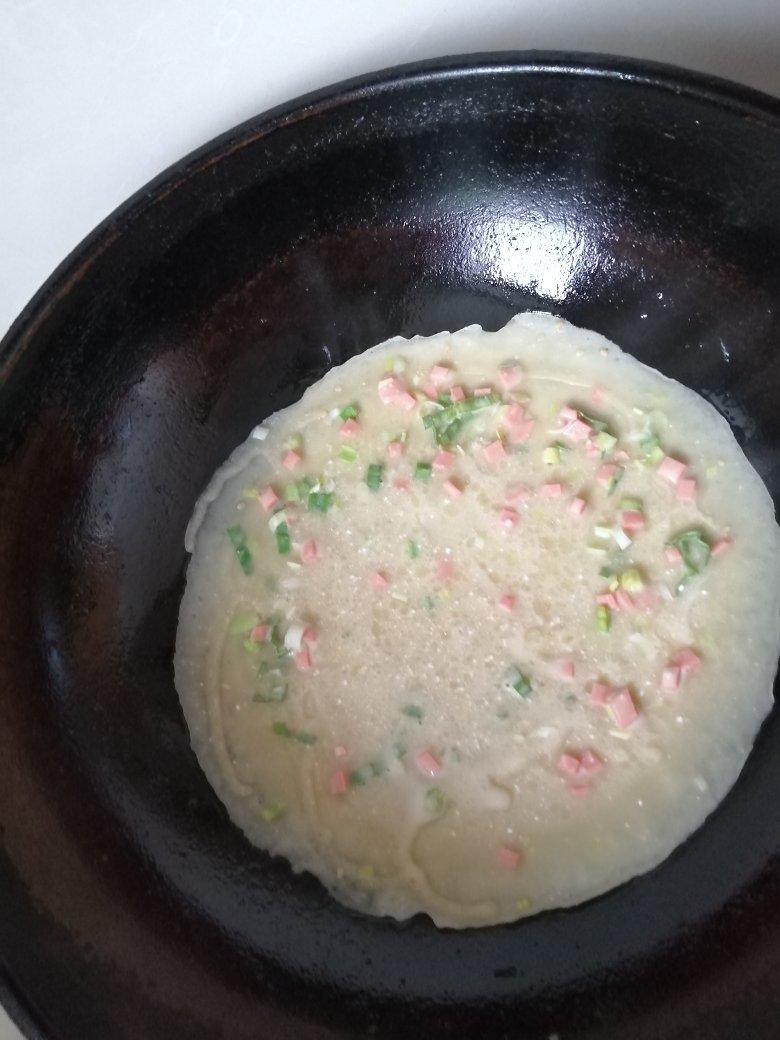 人生第一次摊煎饼，很成功