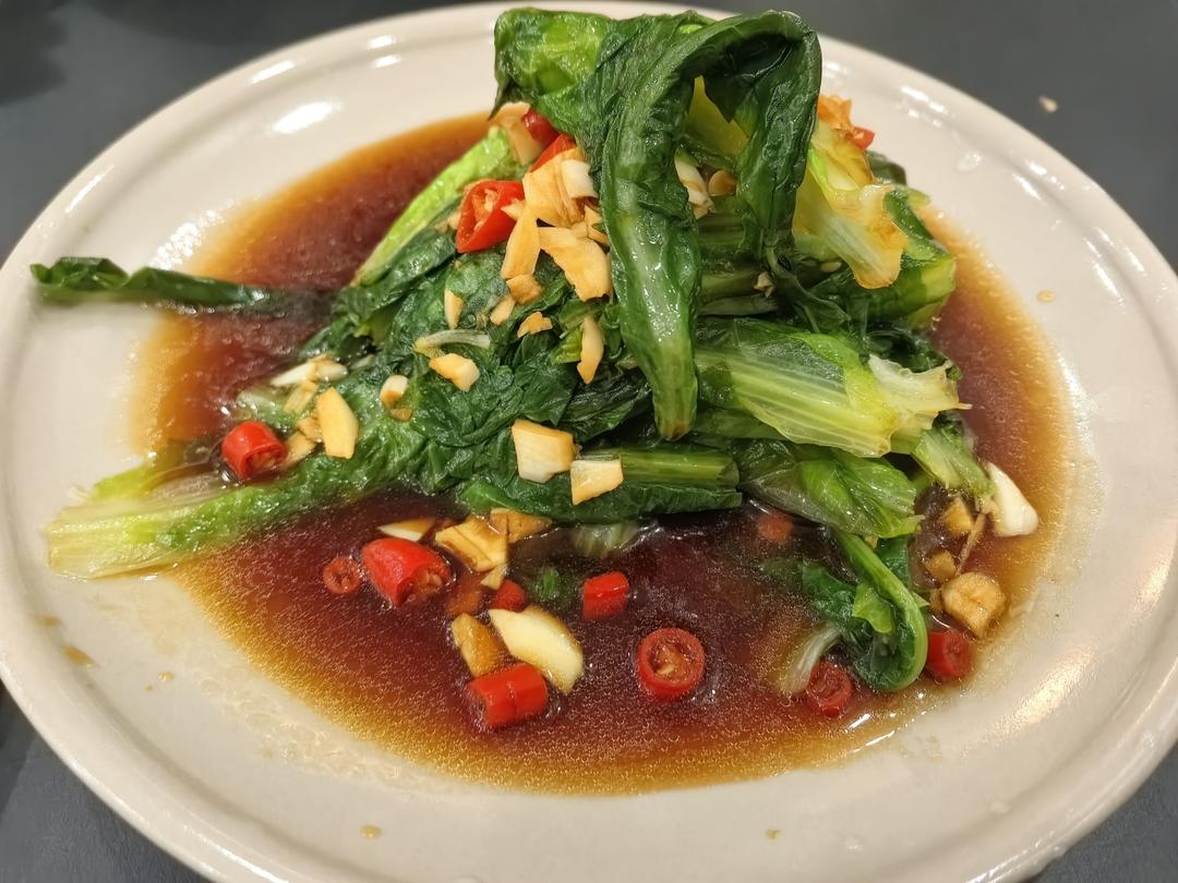 白灼油麦菜——晚间减肥餐