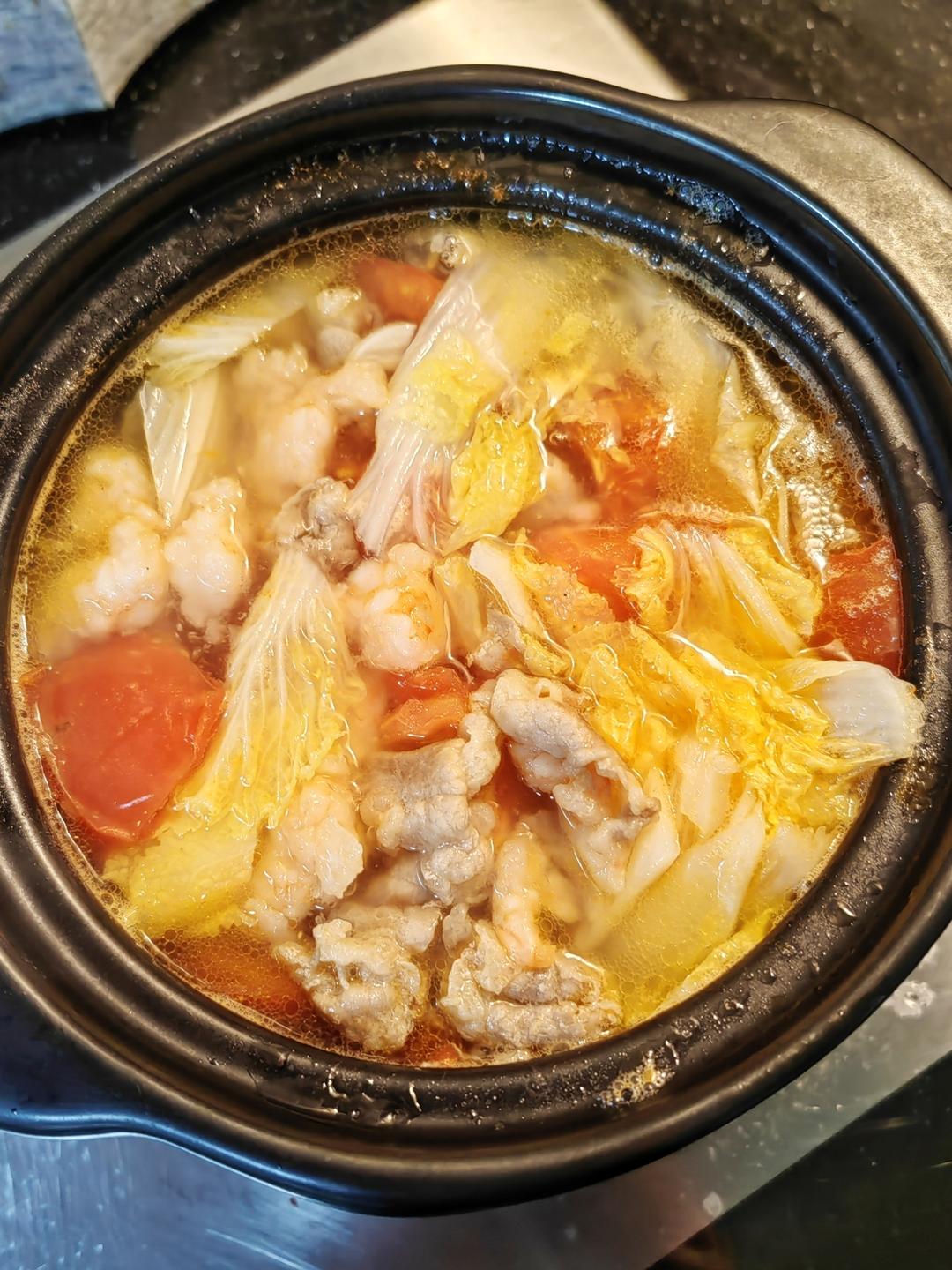 番茄肥牛虾滑