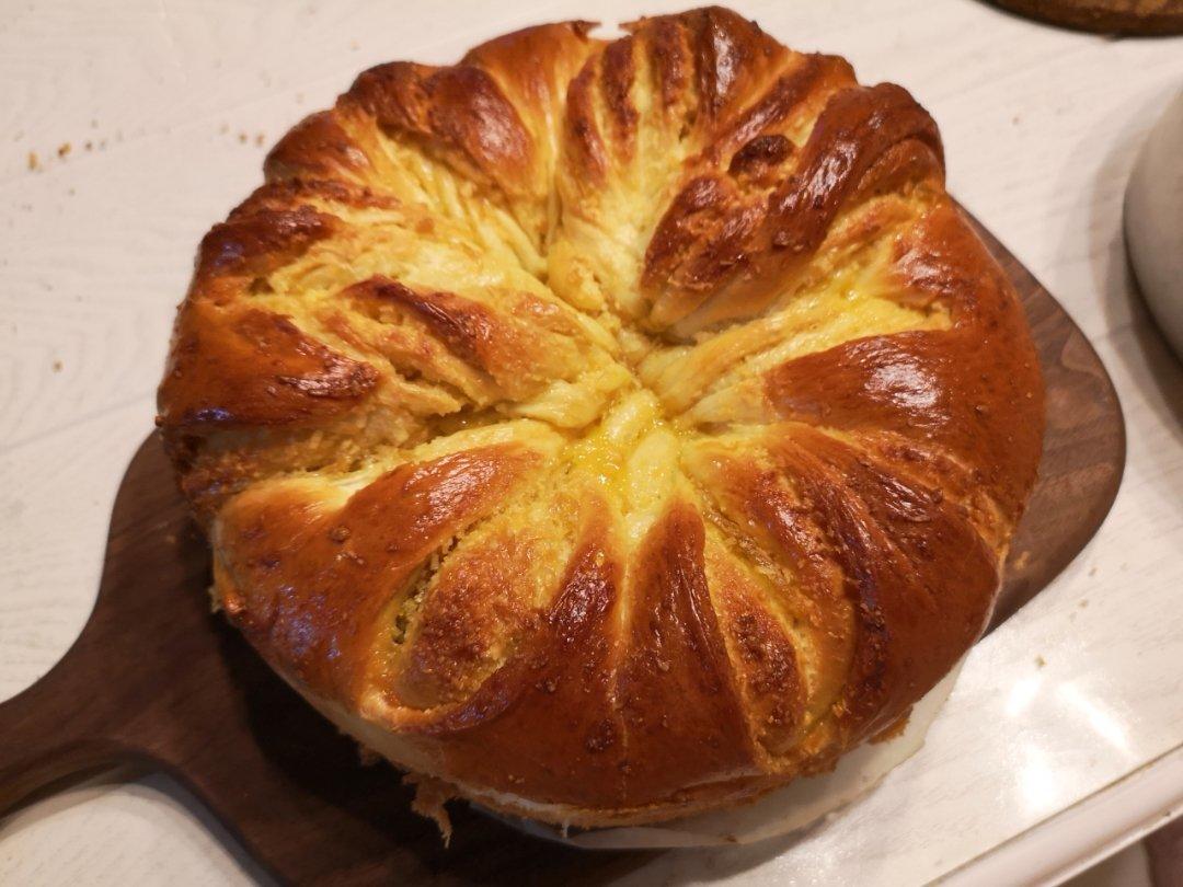 手撕千层花朵面包