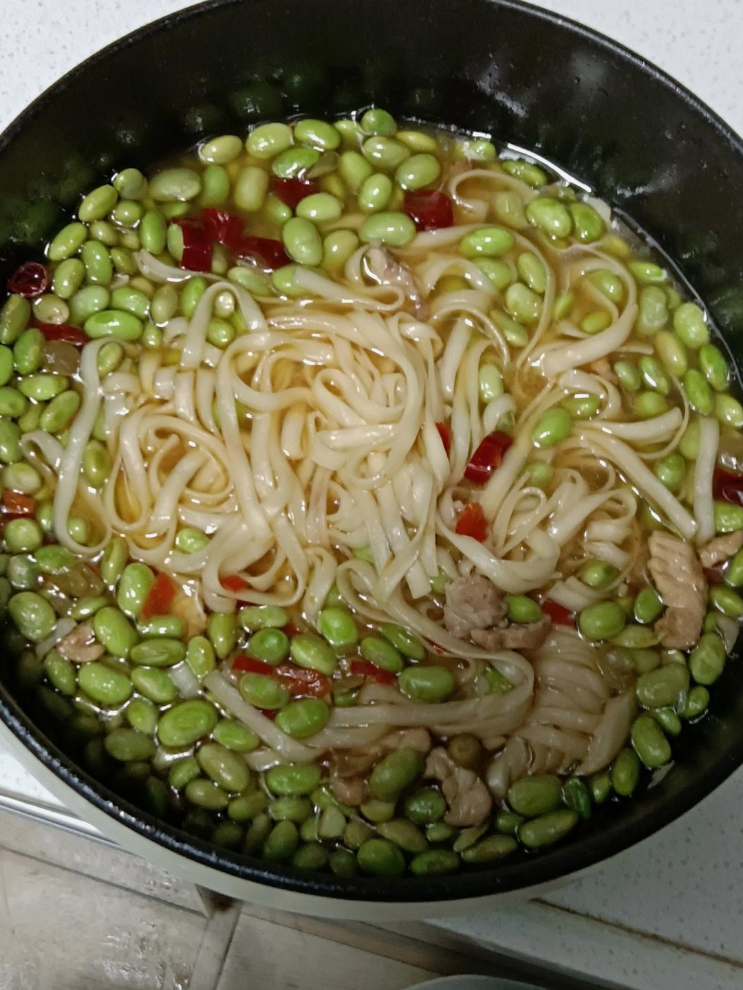 毛豆炒肉（超简单）