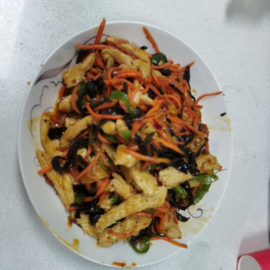 鸡胸肉做鱼香肉丝（美食家大雄版）