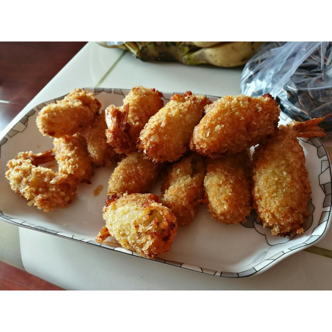 鲜虾可乐饼