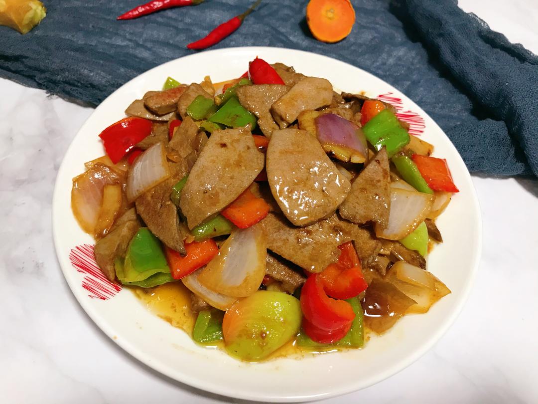 爆炒猪肝的做法