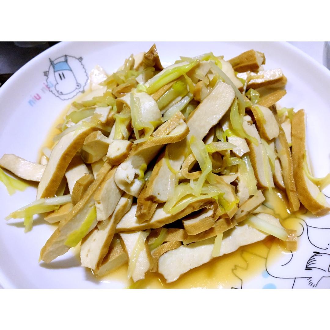韭黄炒香干