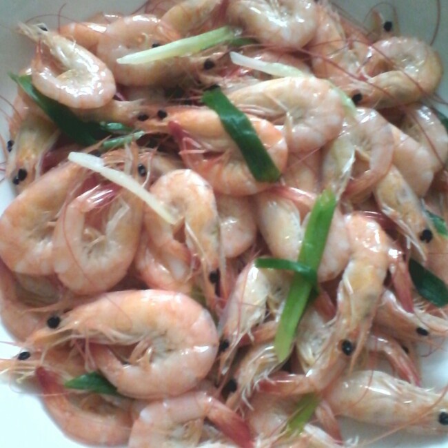 盐水煮虾