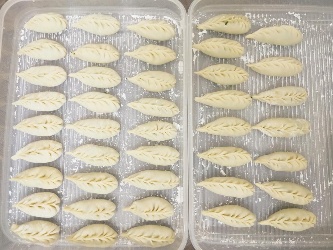 西葫芦鸡蛋馅儿饺子(内有柳叶饺子手法视频)