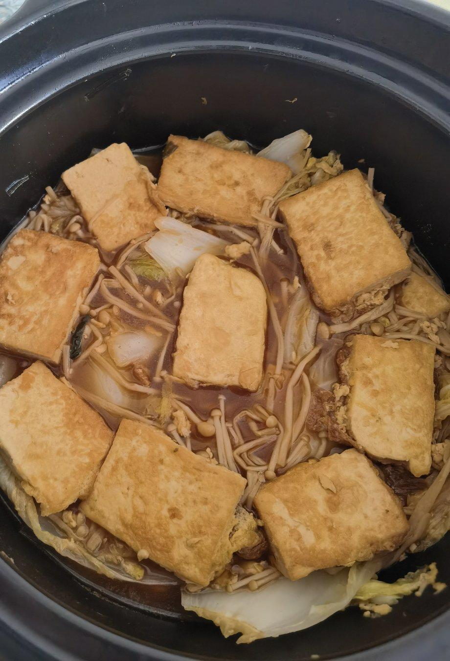 【白菜豆腐煲】冬日暖菜，好吃又下饭