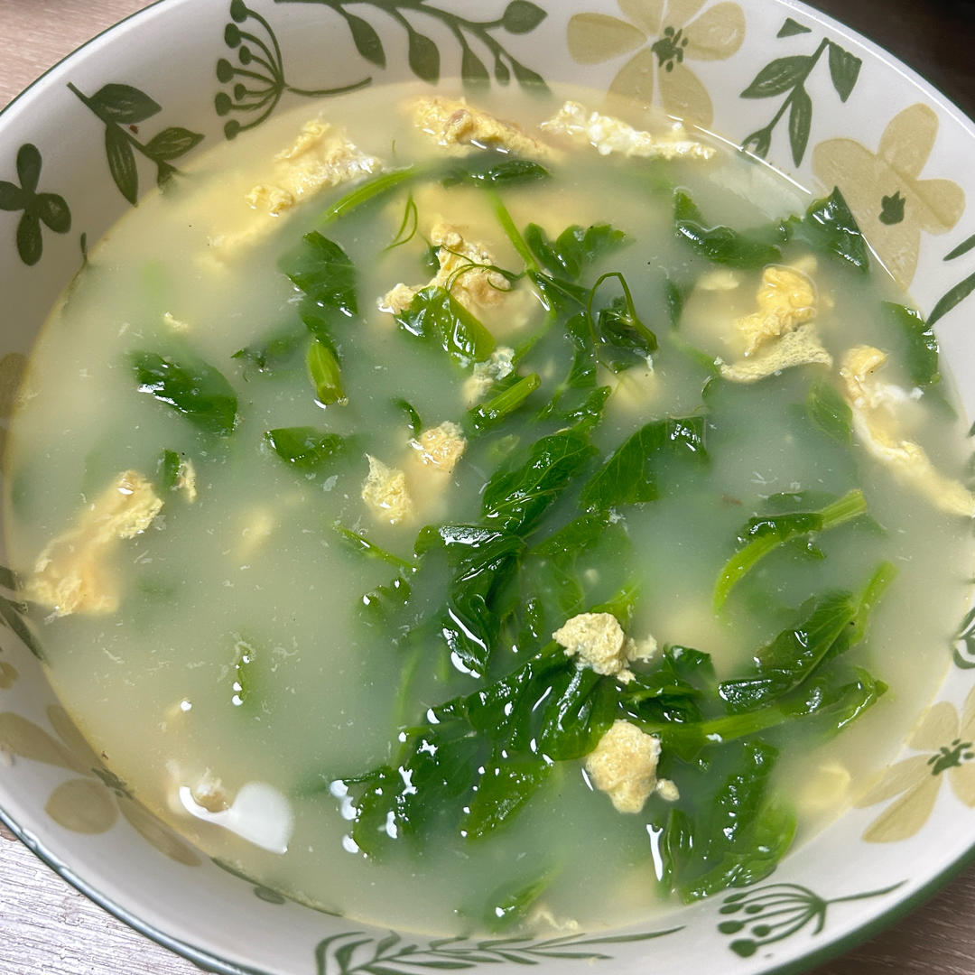 豌豆尖鸡蛋汤‼️♨️