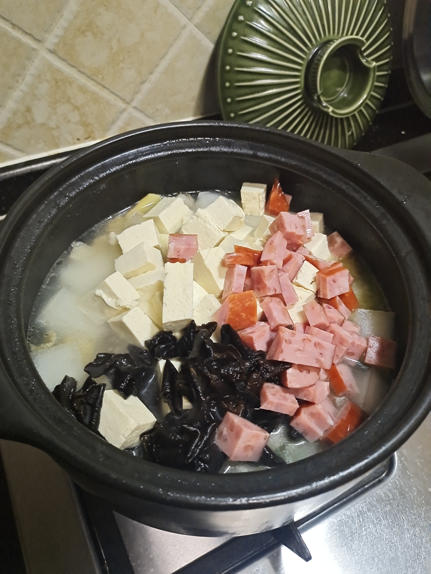 盐卤豆腐煲的做法 步骤5