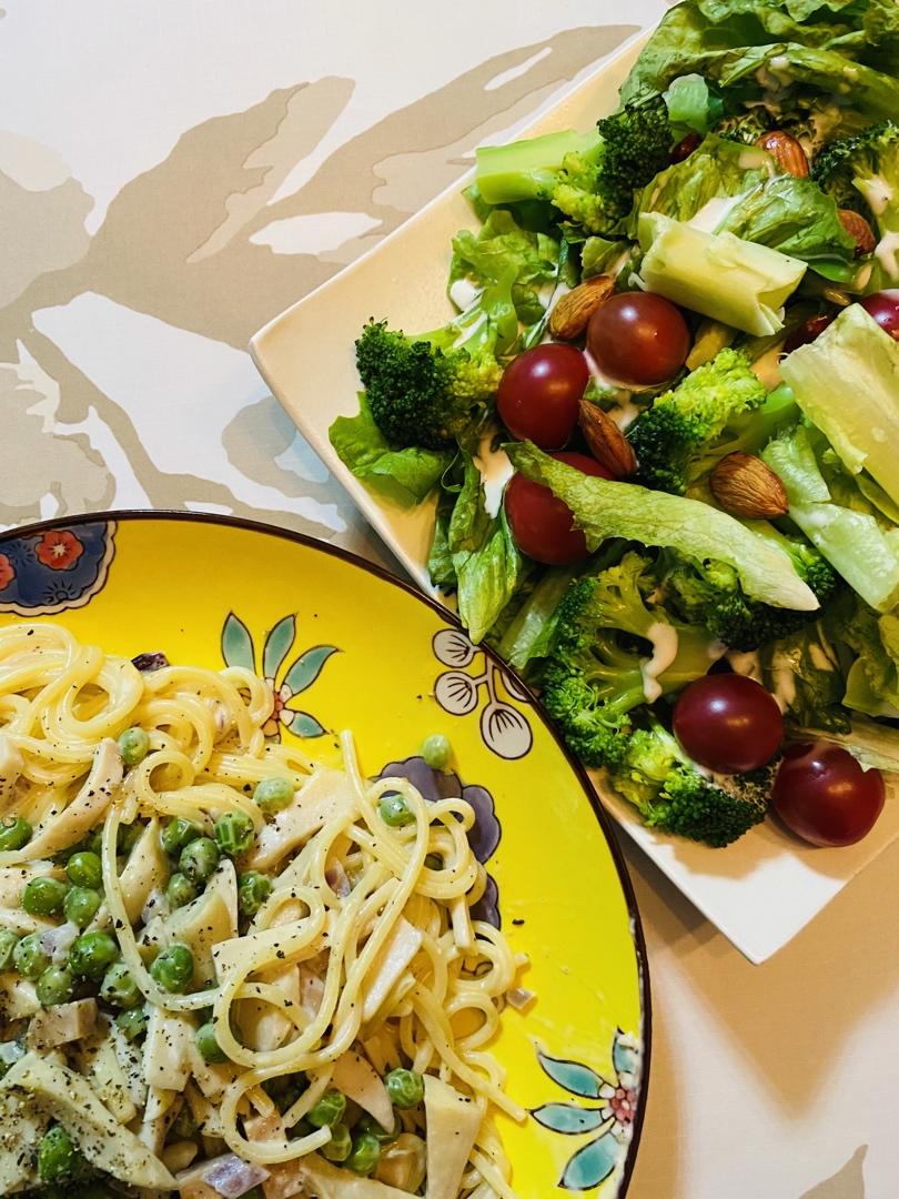 减脂版牛奶焗意面