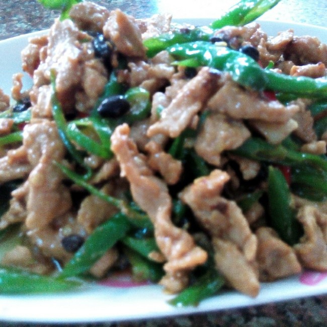 青椒炒肉丝