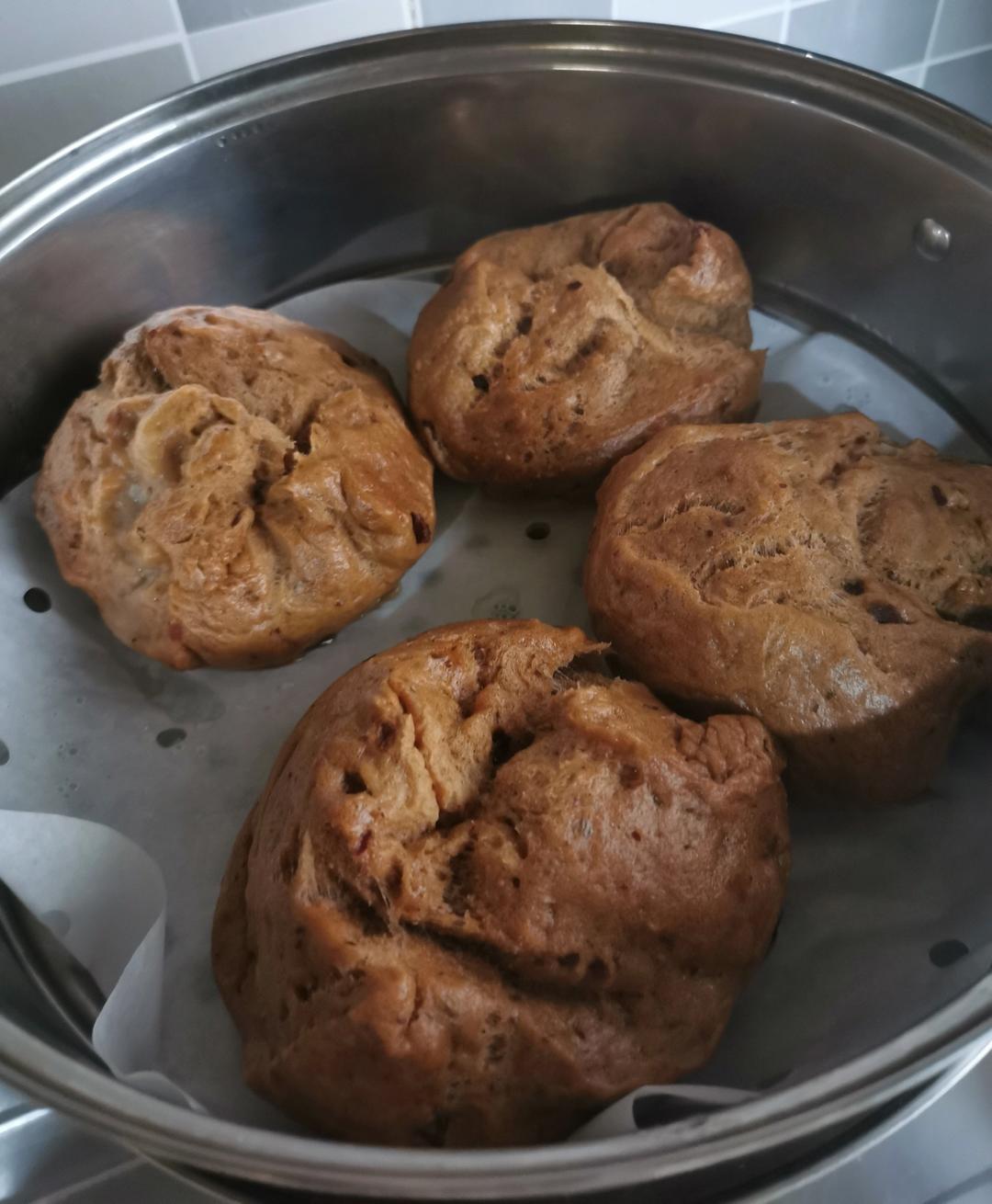 一直被模仿，从未被超越——自然开花红糖枣馒头（更加松软版）