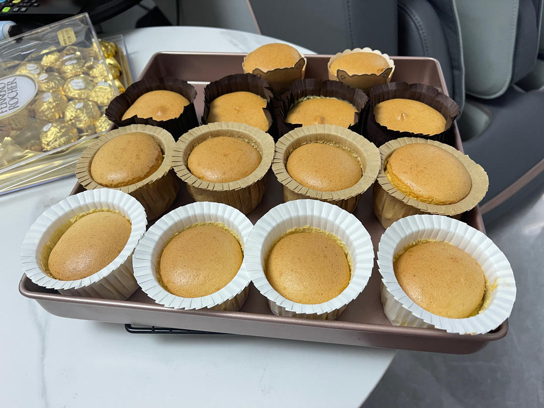纸杯蛋糕 8寸戚风蛋糕的量