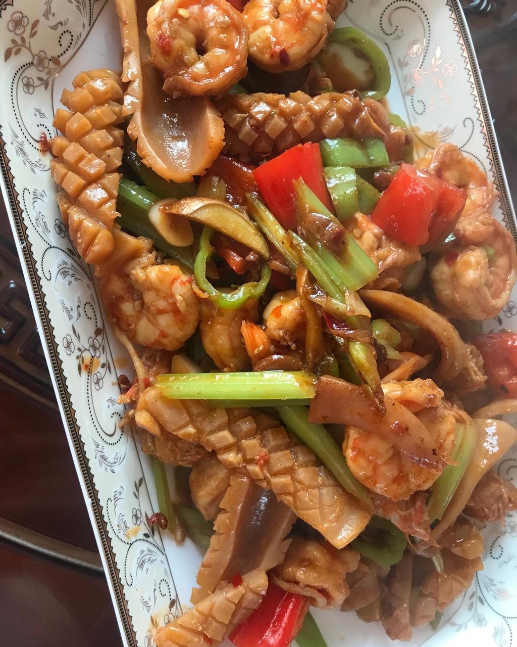 青椒炒鱿鱼