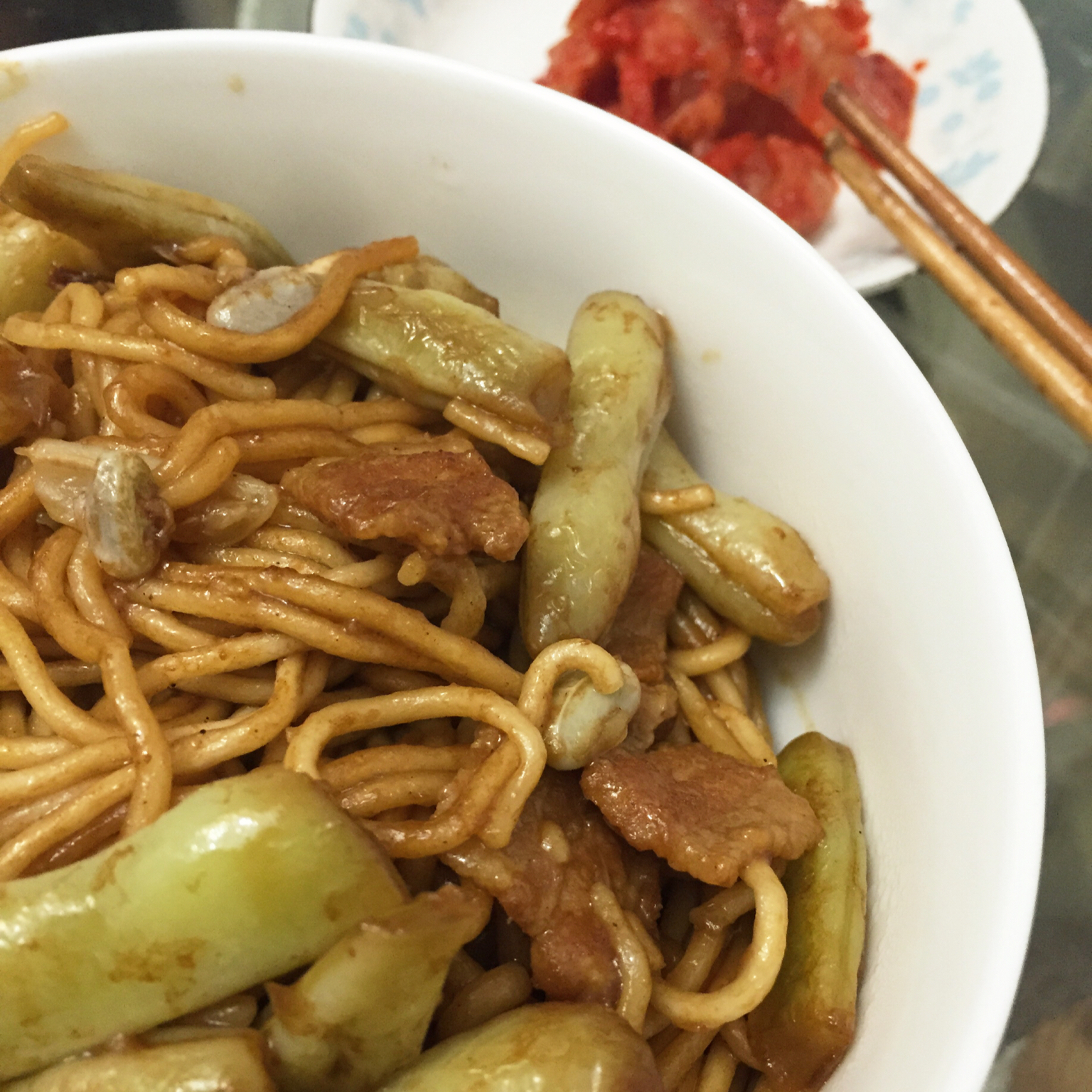 芸豆焖面（附万能的腌肉不老的办法）