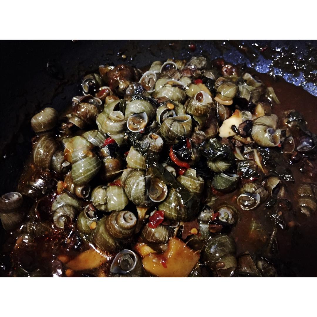 紫苏豉酱炒石螺